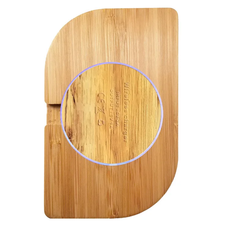 5 Вт Bamboo Беспроводной Зарядное устройство для IPhone Xs MAX XR 8 плюс Быстрая зарядка samsung