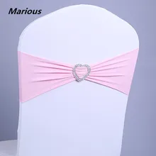 Marious Brand20PCS спандекс Лайкровые повязки на стул Свадебные украшения чехлы для стульев вечерние событие банкет для свадьбы