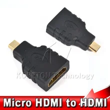 Kebidu 1 шт. позолоченный Переходник HDMI Тип женщина к Micro HDMI Тип D Мужской адаптер для HDTV камера т. д