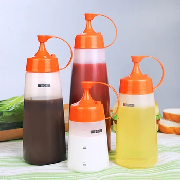 

Cap Buckle Small Seasoning Oil Jam Easy Use Pointed Nozzle Salad Dressing Squeeze Bottle Dinnerware Tomato Sauce Condiment