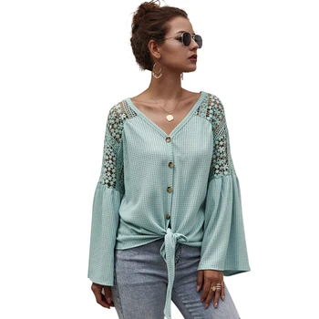 

2019 New autumn/winter Women Long-sleeved Hollow Out Sweater Cardigan Cвитер