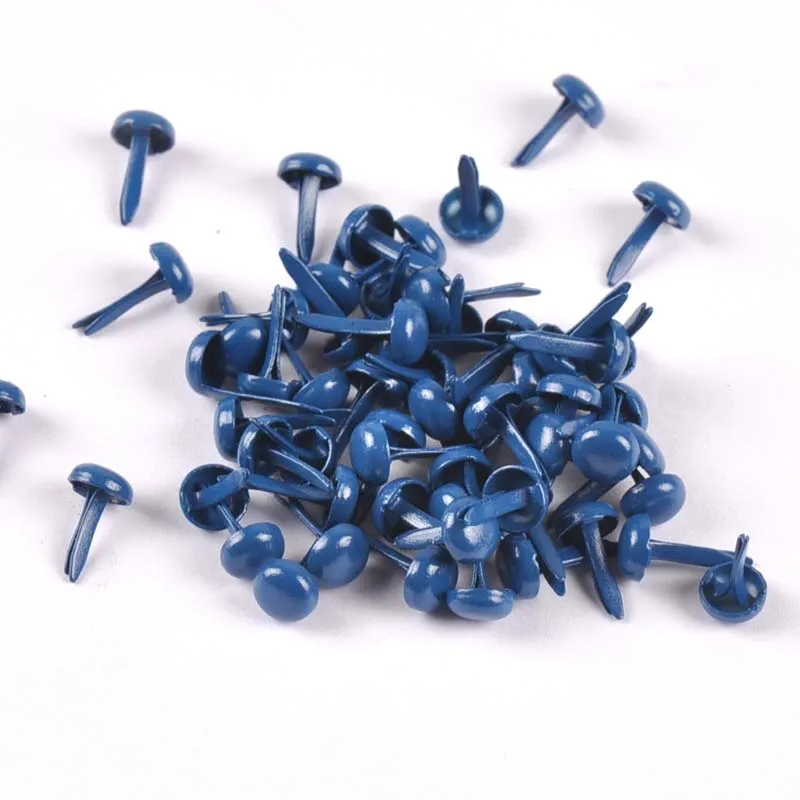 Description Picture 6 of item100PCs Mixed Pastel Round Brads Scrapbooking Embellishment Fastener Brads Metal Crafts For shoes Decoration 5X10mm CP1114