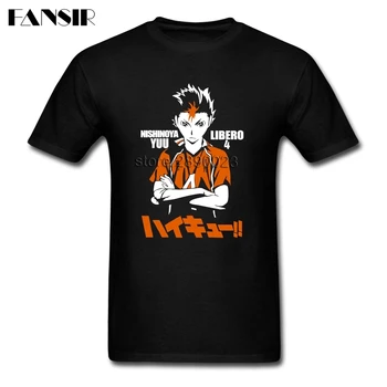 

Men T Shirts Amazing Custom Cotton Short Sleeve Tees Shirt Men's Nishinoya Yuu Haikyuu Group Tops Clothing