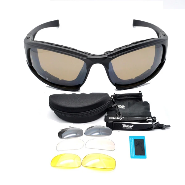 DeckYard X7 армейские очки солнцезащитные очки Для мужчин военные Солнцезащитные очки Мужские 4 линзы комплект для Для мужчин очки Oudoor очки - Цвет: X7 Polarized