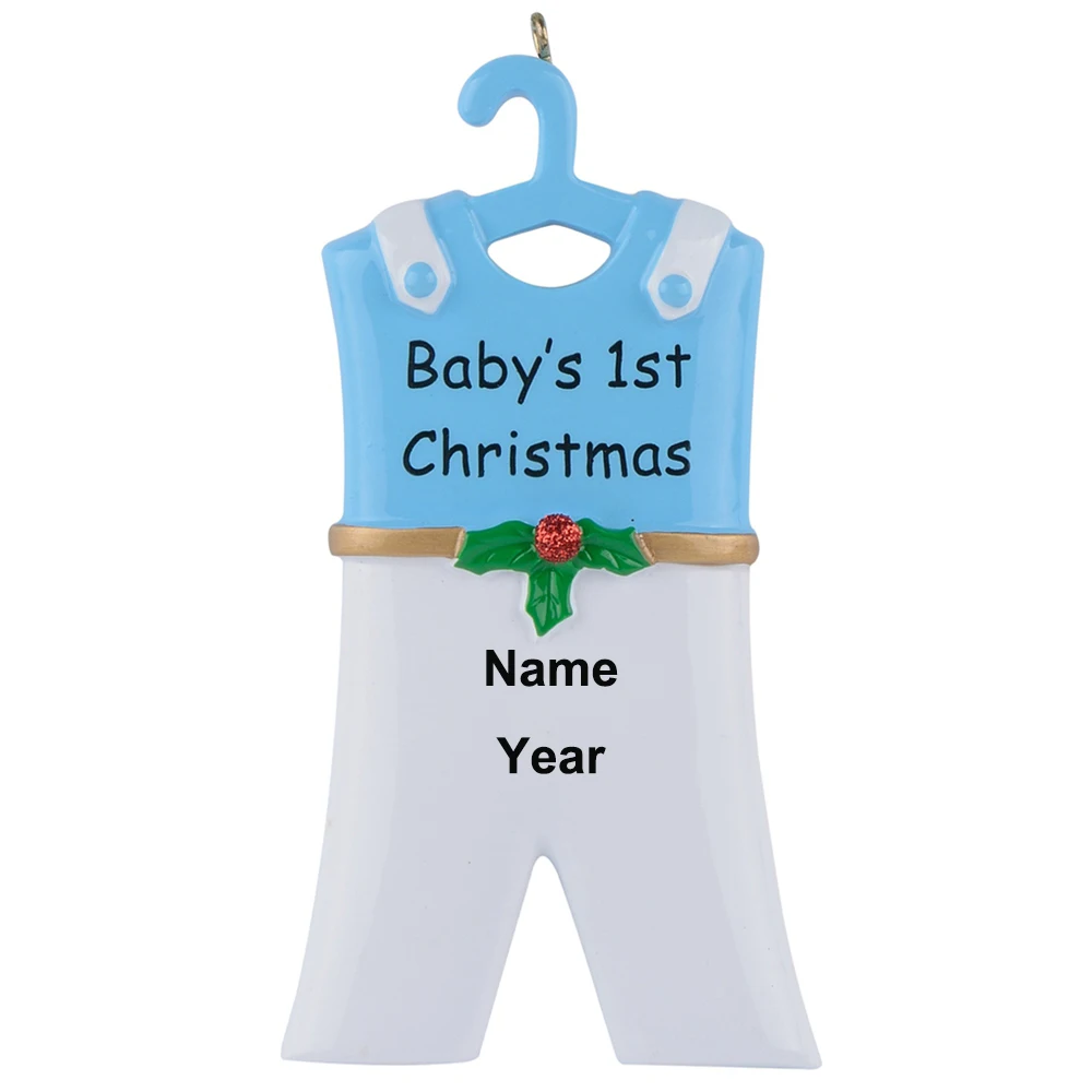 Baby's 1st Resin Hang Girl Skirt Personalized Christmas Ornaments As Craft Souvenir For Gifts or Home Decor