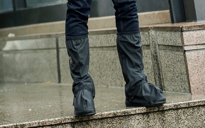KESMAll чехол для велосипедной обуви непромокаемые ветрозащитные непромокаемые сапоги черный Чехлы для обуви многократного применения для