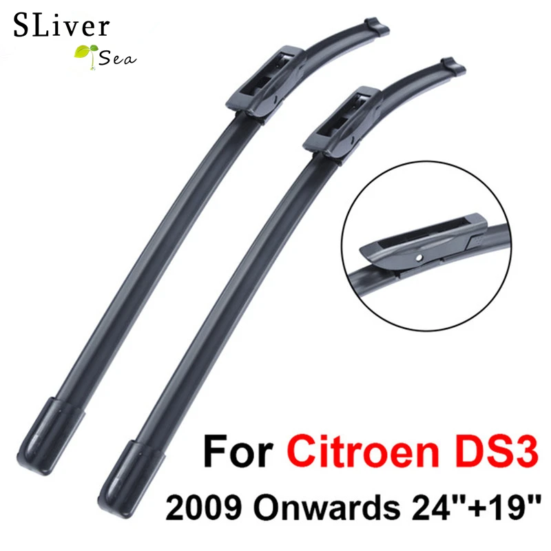 Buy SLIVERYSEA Wiper Blade For Citroen DS3 24''+19'' 2