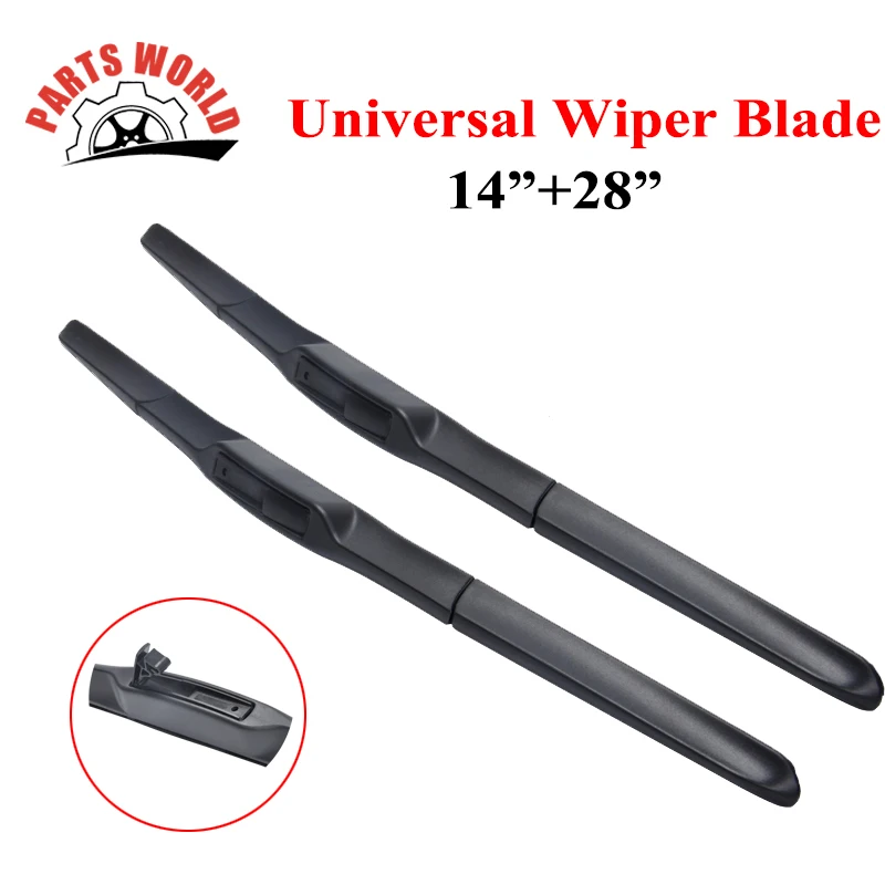 14'' 28'' Universal Frame Wiper Blade For U Hook J typeCar Rubber