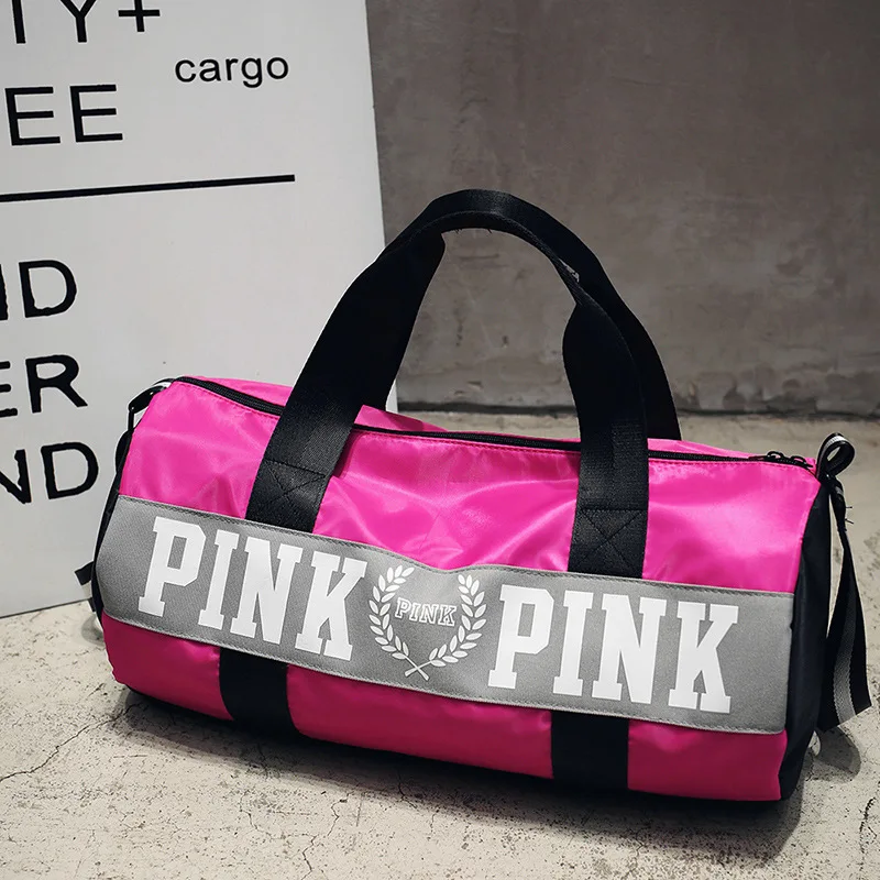 2018 Fashion Women Pink Travel Bag Large Capacity Men Hand Luggage ...