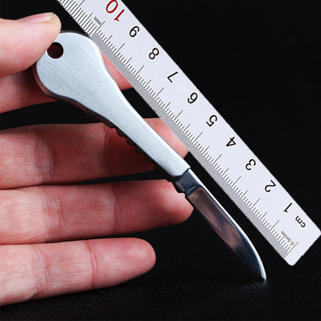 

Protable Stainless Steel Key Fold Knife Key Pocket Knife Key Chain Knife Mini Camping Key Ring Knife Tool