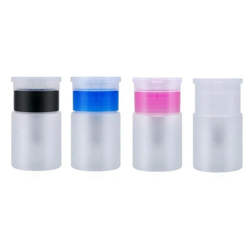 

75ML Nail Art Mini Pump Dispenser Empty Bottle Acrylic Gel Polish Remover Cleaner Liquid Container Storage Small Pressure bottle