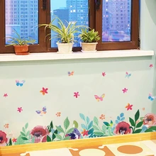 YOUMAN DIY цветочная граница обоев для стен самоклеющиеся обои ПВХ винил обои современный домашний декор детские настенные наклейки в комнату