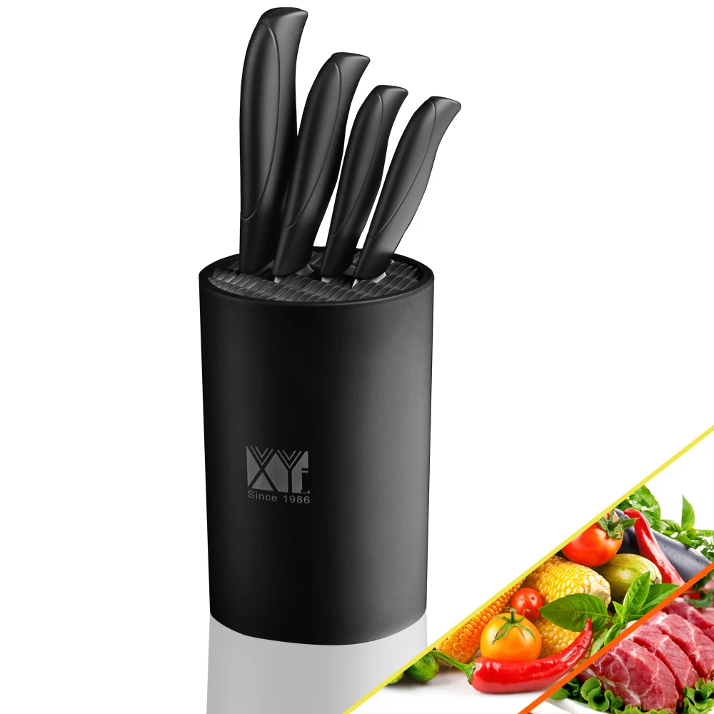 Good quality 6 inch ceramic black knife holder multi functional kitchen