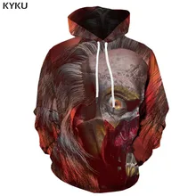 3d Hoodies Skull Hoodie Men Fire Hooded Casual Monster Sweatshirt Printed Harajuku 3d Printed Punk Hoodie Print Unisex Funny