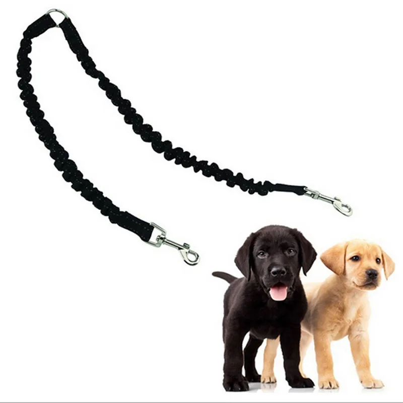 Simple Double Dog Leash Coupler Tangle free Two Dogs Leash Coupler Dual