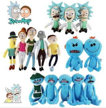 

Rick and Morty Plush Toys Pickle Ricka Morty Beth Jerry Summer Happiness Sadness Face Stuffed Soft Toys Mr Meeseeks Bobble Toys