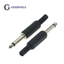 8 pcs/lot 6.35mm Two-core Mono Audio Connectors Electric Male Jack Plug Wire Terminals Adapter 8 pcs/lot 6.35mm Two-core Mono Audio Connectors Electric Male Jack Plug Wire Terminals Adapter