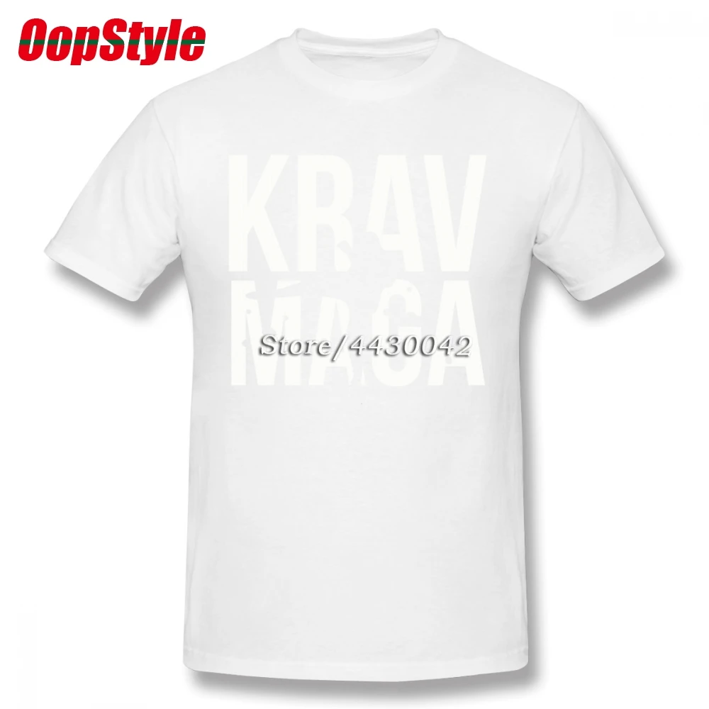Krav Maga белая футболка для мужчин Прямая поставка короткий рукав хлопок плюс