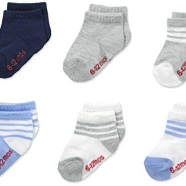 Hanes Assorted Color Infant Boys Ankle Socks - 6 to 12 Months Pack of 6 (1)