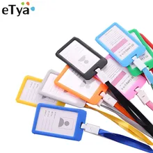ETya ID Name, держатели для кредитных карт для женщин и мужчин, банковские карты, автобусные ID держатели, яркие цвета, идентификационный значок, шейный ремень, сумка
