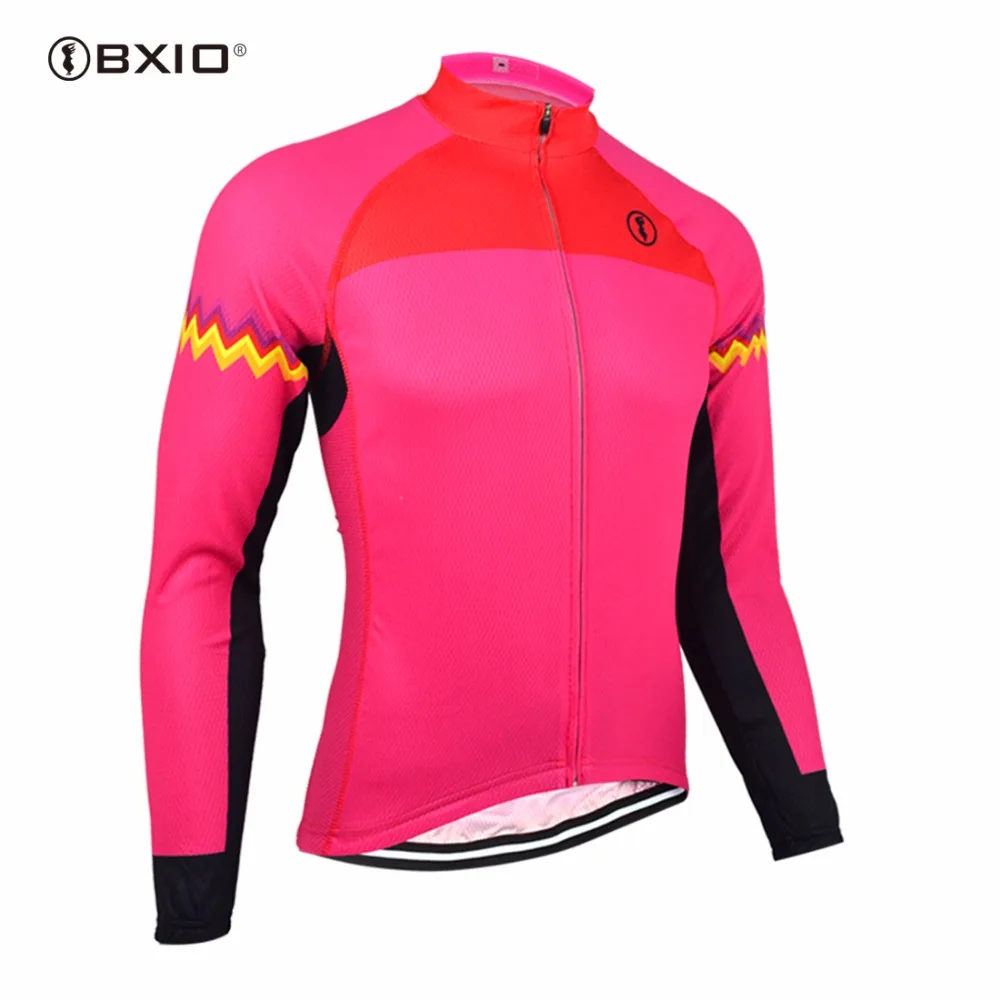 

BXIO Invierno Ropa Ciclismo Seamless Stitching Winter Thermal Bike Clothes Long Shirt Only Autumn Cycling Jersey Fleece 128-J