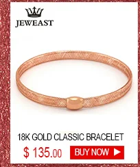 18k Pure Rose Gold Natural Bracelet Women Fashion Bangle Romantic Female Jewelry Girl Gift Party Trendy Hot Sale Good