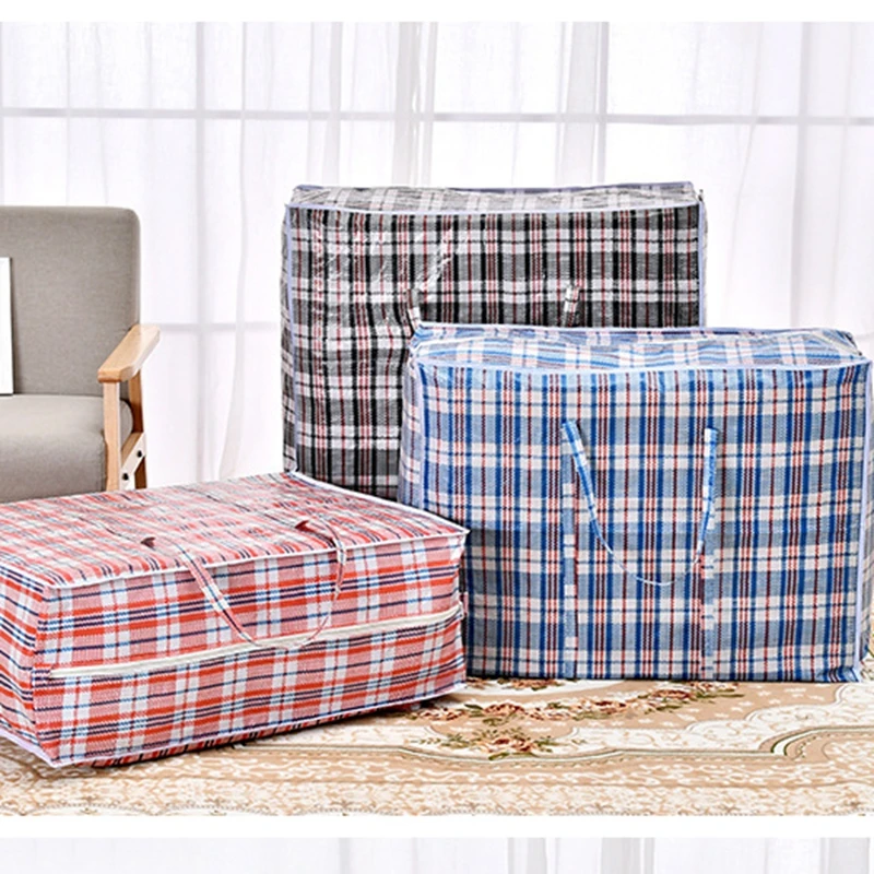 New Jumbo Home Laundry Plastic Bag Zipped Reusable Large Strong Travel