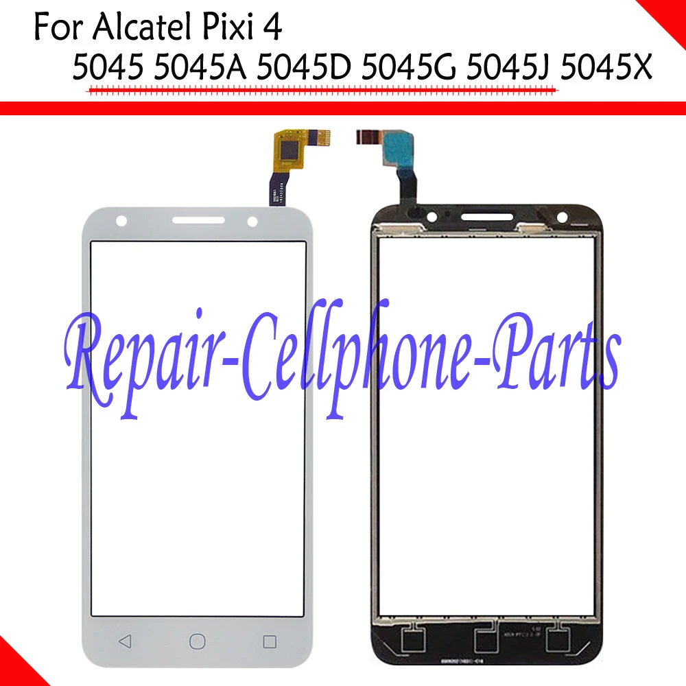 Белый Новый Сенсорный экран планшета Стекло объектива для Alcatel Pixi 4 (5) 5045 5045a 5045d г