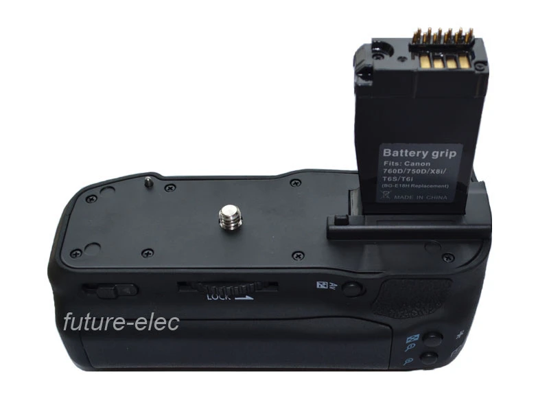 Pr Vertical Power Shutter Battery Hand Handle Grip Holder For Canon Eos 750d 760d Rebel T6i T6s Kiss X8i 8000d As Bg E18h Bge18h Grip For Canon Canon Battery Holderbattery Grip For Canon