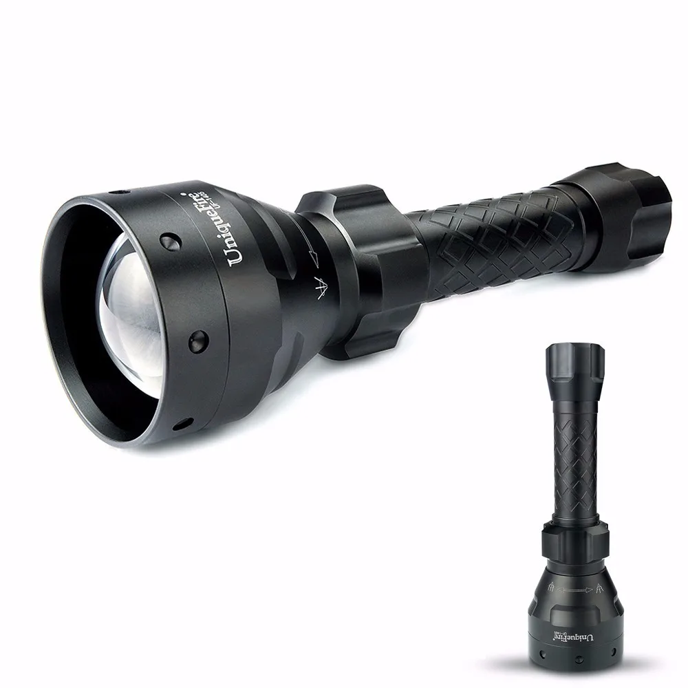 UniqueFire 1405-XPE Tactical LED Flashlight Kit1 Ultra Bright Flashlights Rechargeable 5 Modes, Water Resistant,1 Gun Mount,4