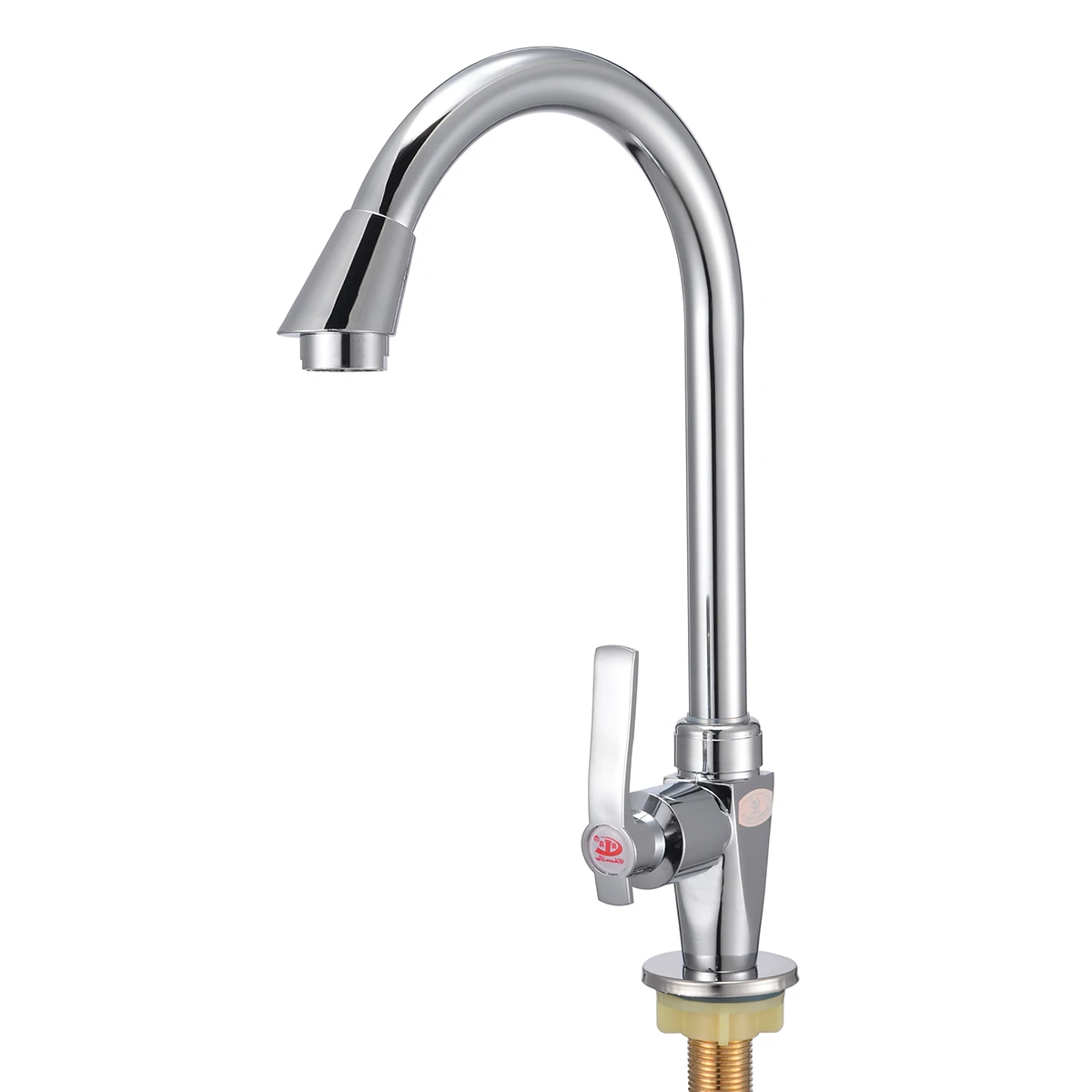 Stainless Steel Single Lever 360 Degree Kitchen Faucet Silver Water Tap Kitchen Tap for Home Bathroom Kitchen Hardware
