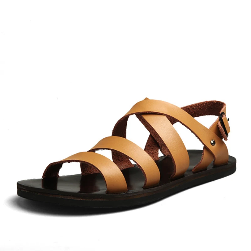 leather beach sandals