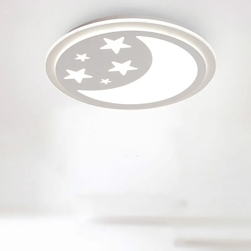 

Ceiling Lights modern dimming warm study children's room lamps Bedroom ceiling Lights thin three-color dimming ZCL ET27