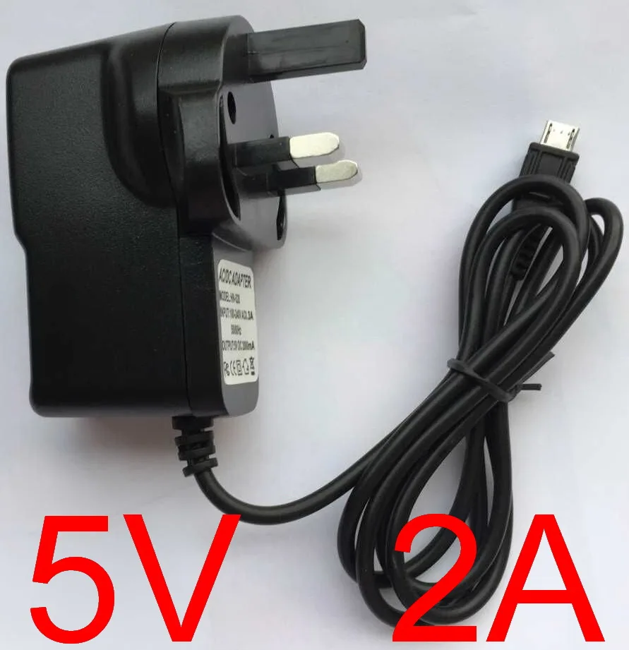 1 шт. 5В 2А AC 100В-240В Высокое качество DC 2000mA Micro USB зарядное устройство для планшетных