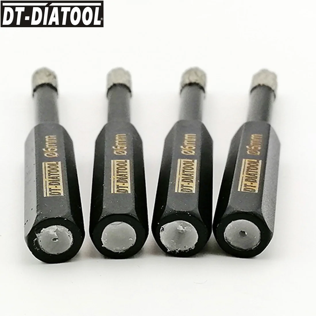 DT-DIATOOL 4pcs/set diamond length 10mm Dry Vacuum Brazed multi-purpose Diamond Drill Core Bits for marble and tile Hole Saw DT-DIATOOL 4pcs/set diamond length 10mm Dry Vacuum Brazed multi-purpose Diamond Drill Core Bits for marble and tile Hole Saw