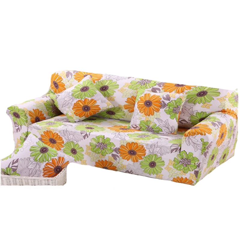 Winter Warm Sunflower Polyester Sofa Cover Drawing Room Decorate