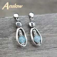 Бренд Anslow, высокое качество, очаровательные женские серьги Bijoux для женщин и мужчин, рождественский подарок, ювелирные аксессуары, Рождественский подарок LOW0077AE