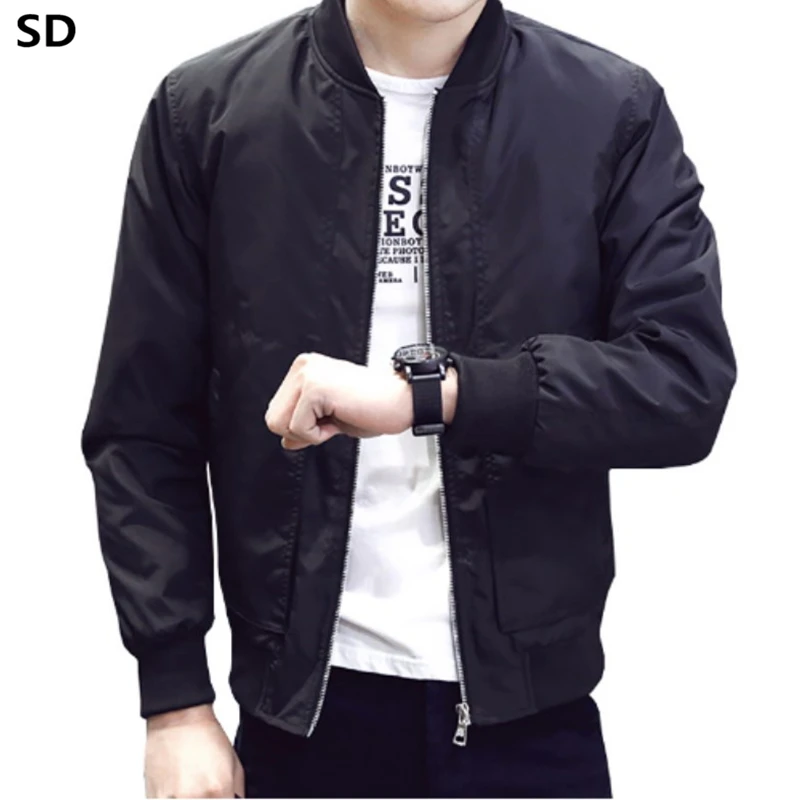 Chaqueta negra informal para hombre, ropa de marca, novedad, Primavera,  2018, Otoño, abrigo, rompevientos, 979|Chaquetas| - AliExpress