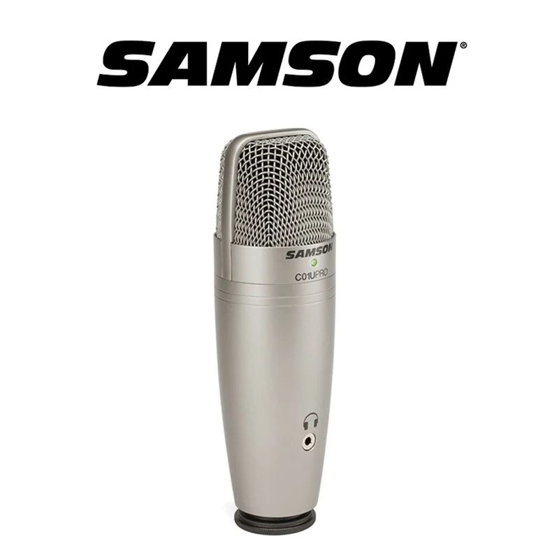 Samson C01U Pro USB конденсаторный микрофон с контролем в реальном времени для вещания и записи ветра губка подарок