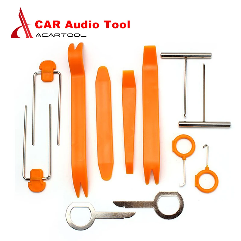 

New 12pcs/set Professional Vehicle Dash Trim Tool Car Door Panel Audio Dismantle Remove Install Pry Kit Refit Set