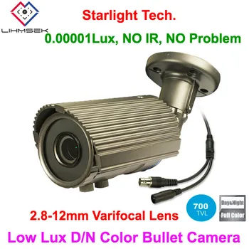 

Lihmsek Sony HAD CCD 700TVL Advanced DSP Min illumination 0.00001Lux Outdoor Waterproof Bullet Color Image Day/Night Camera