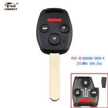 Dandkey Автомобильный ключ дистанционного управления без ключа 4 кнопки Fob 313,8 МГц с чипом ID46 OUCG8D-380H-A для Honda Accord 2003-2007 продукт