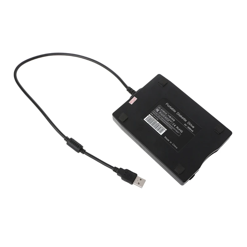 Портативный правом записи чтения 3,5 дюйма USB внешний дисковод гибких дисков дискете FDD для ноутбука
