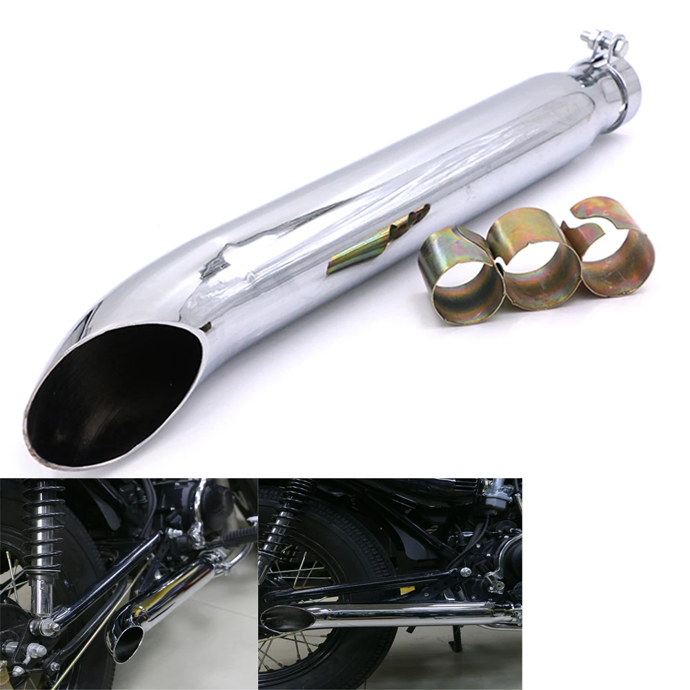 

For Harley Bobbers /Honda CRF230F CRF150F Universal Motorcycle Exhaust Pipe Cafe Racer Muffler Tail Tube Silencer