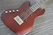 Benutzerdefinierte dumm hellbraun bass gitarre links hand 4 string guitarra e-bass instrumento musical