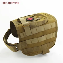 Тактический собака Молл жилет тренировочные военные патруль K9 Услуги регулируемый поводок для собак нейлоновый собачий поводок Костюмы