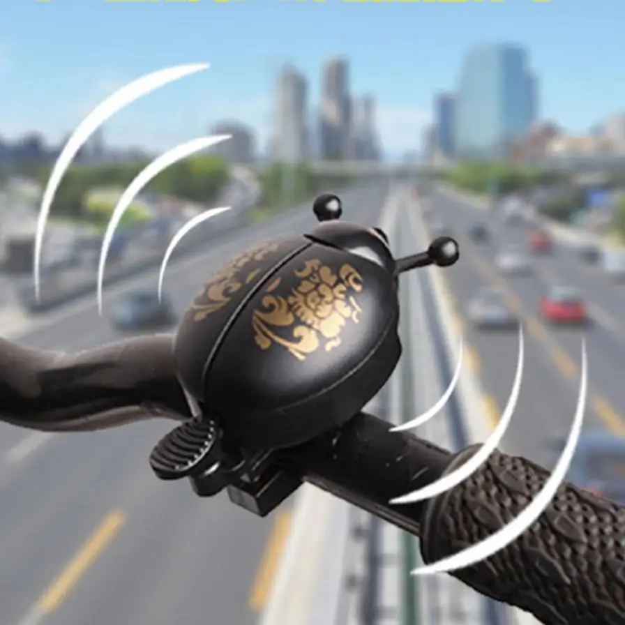 

Bike Bells Alarm Horn Bicycle Ladybug Bell Ladybird Alarm Bike Metal Handlebar Horn Cycling Safety Accessories Bell Ring Horns
