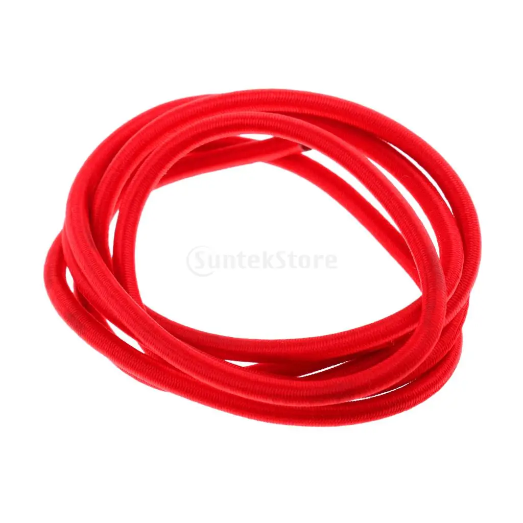 Red 4mm Marine Bungee Rope Shock Cord Car Truck Roof Racks Trailers Boats Kayaks Tie Down 0.5 1 2 3 20 30 50 75m