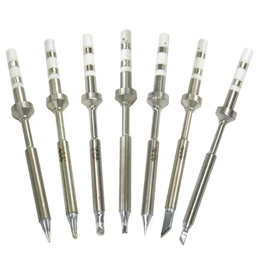 

FUNN-For Mini TS100 Digital Soldering Iron Replacement Tip Lead Free Electric Soldering Iron (7pcs Tip)
