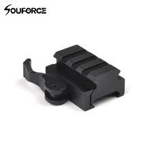 Быстрое расцепление QD адаптер крепления 3 слота Быстрый отсоединитель оптический прицел подходит 20 мм пикатинная рельсовая Охота Аксессуары